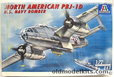 Italeri 1/72 North American PBJ-1D (Navy B-25), 043 plastic model kit